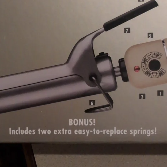 Hot Tools Diamond Platinum Gold Curling Iron - Picture 13 of 14